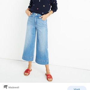 Madewell size 30 Wide leg crop jeans
